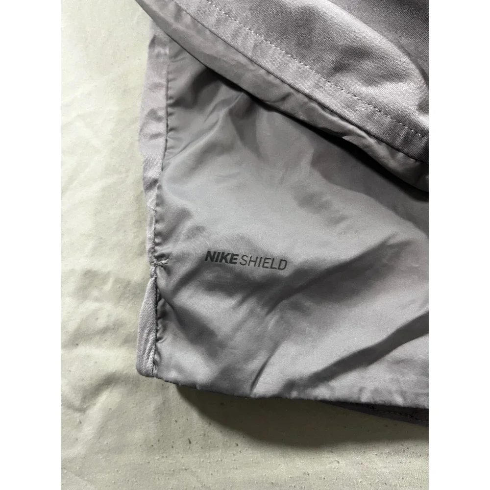 Nike Shield Mens XL Grey Full Zip Running Jacket Windbreaker Lightweight - Picture 3 of 9